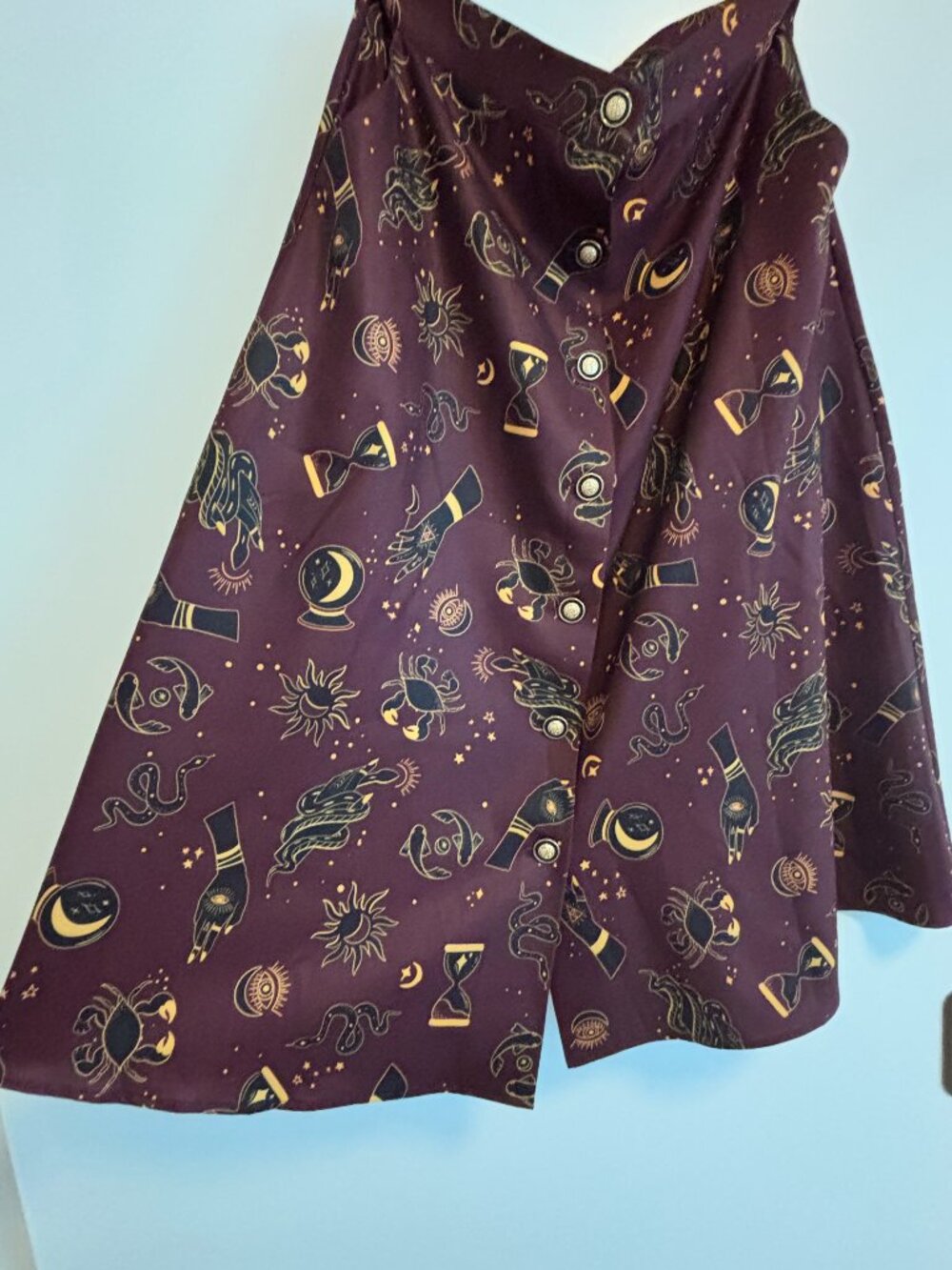Voodoo Vixen Astrology Theme Skirt sz L